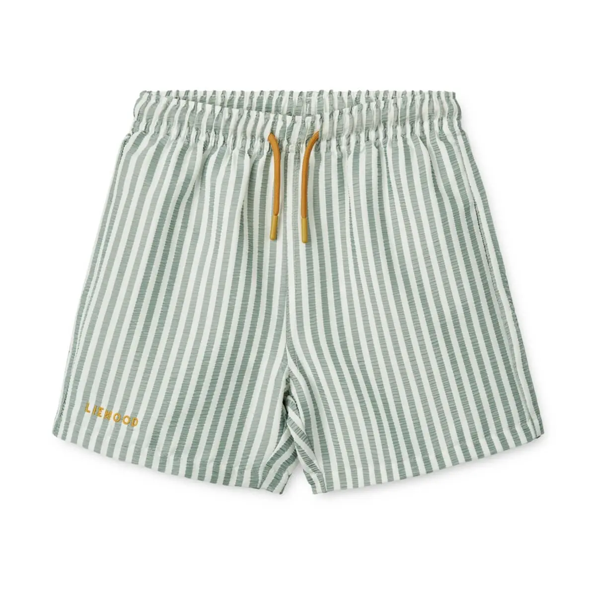 Liewood Duke Kinder-Badeshorts „Peppermint / Crisp white“