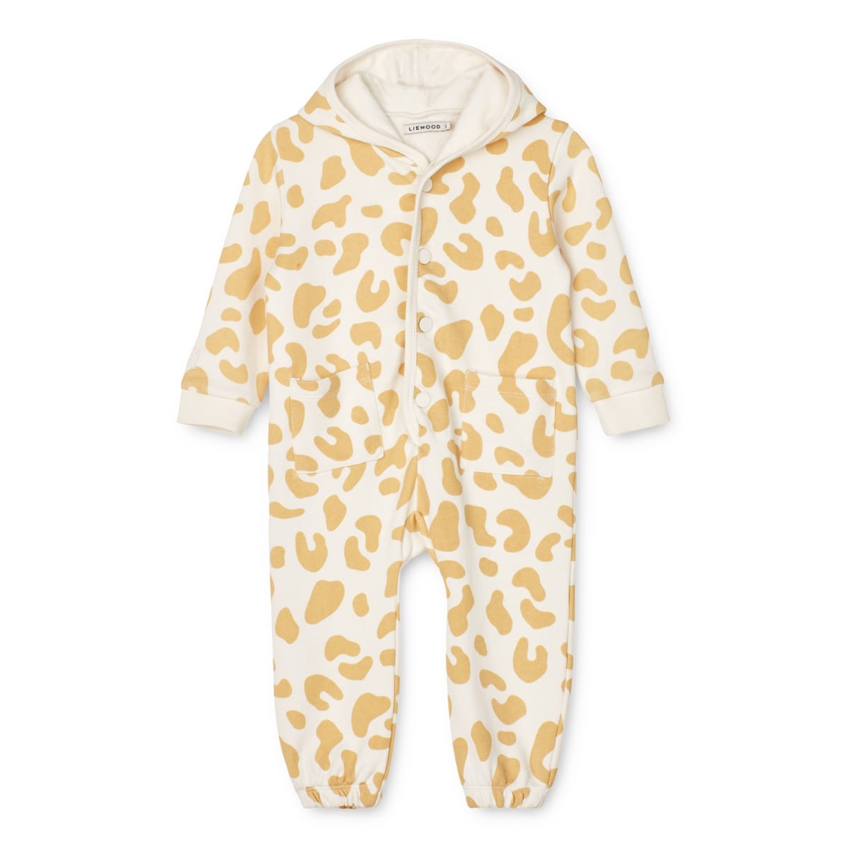 Liewood Kinder-Sweat-Jumpsuit Topeka „Leo / Jojoba“, Gr. 56, 62