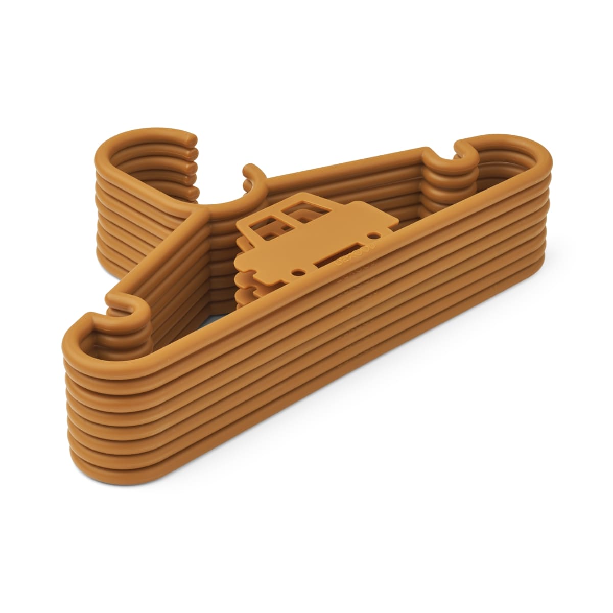 Liewood Kleiderbügel-Set Falton für Kinder „Golden caramel“, 8er-Pack