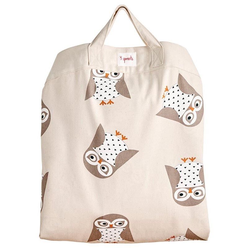 3 sprouts Spielzeugmatte Eule als Tasche