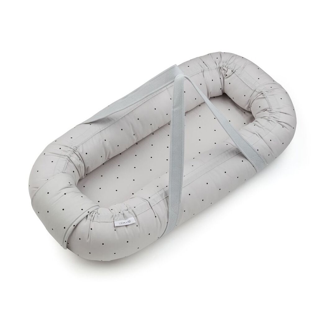 Liewood Gro Babylift : Babynest „Classic dot dumbo grey“
