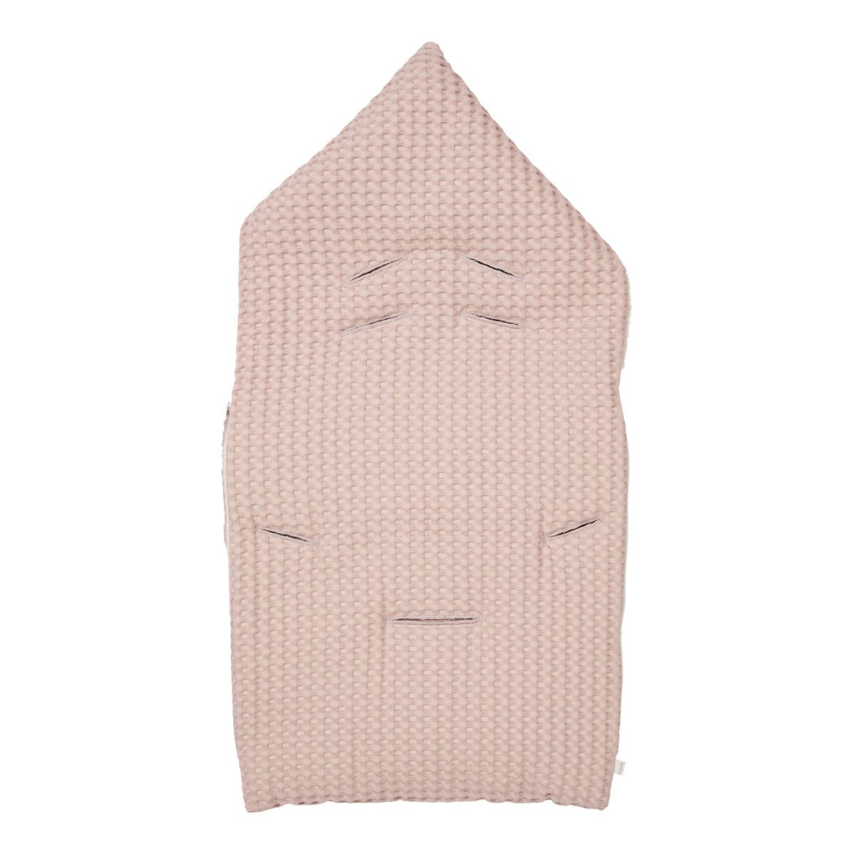 koeka Fußsack Oslo „grey pink : grey pink“ für 3-Punktgurt Rückseite