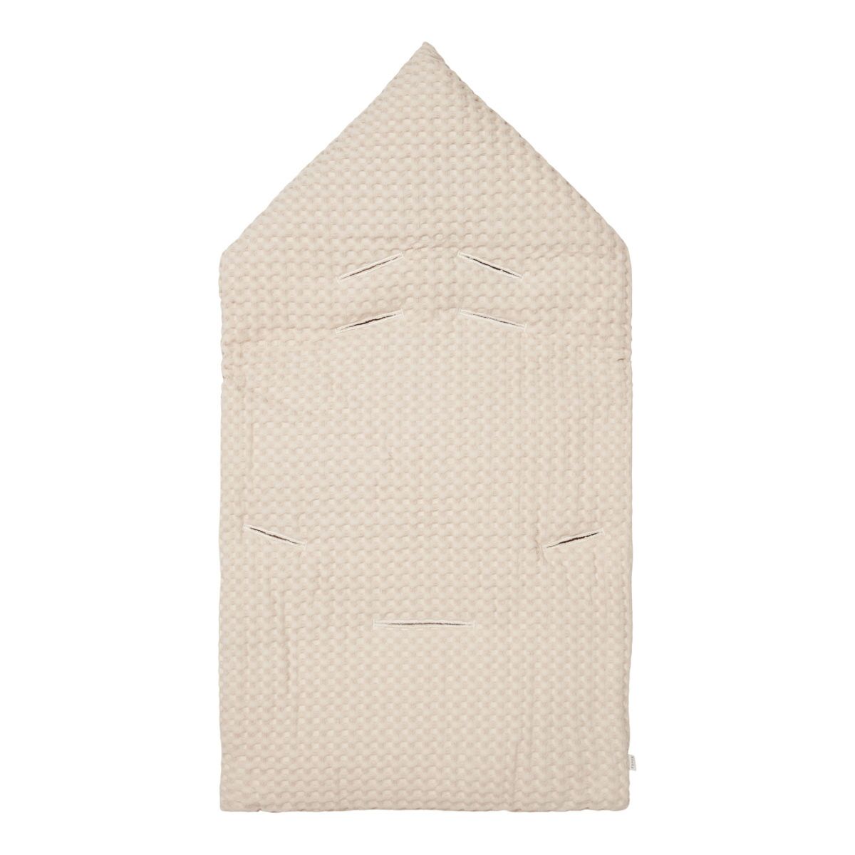 koeka Fußsack Oslo „sand : pebble“ für 3-Punktgurt Rückseite