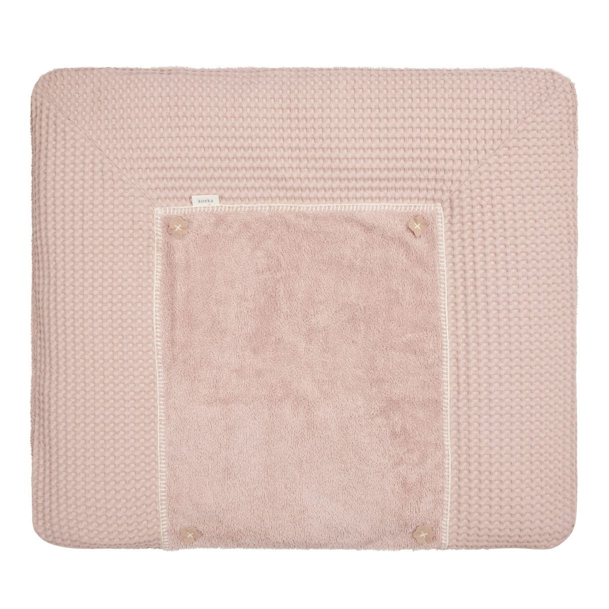 koeka Wickelauflagenbezug Bonn „grey pink“, 85x75cm