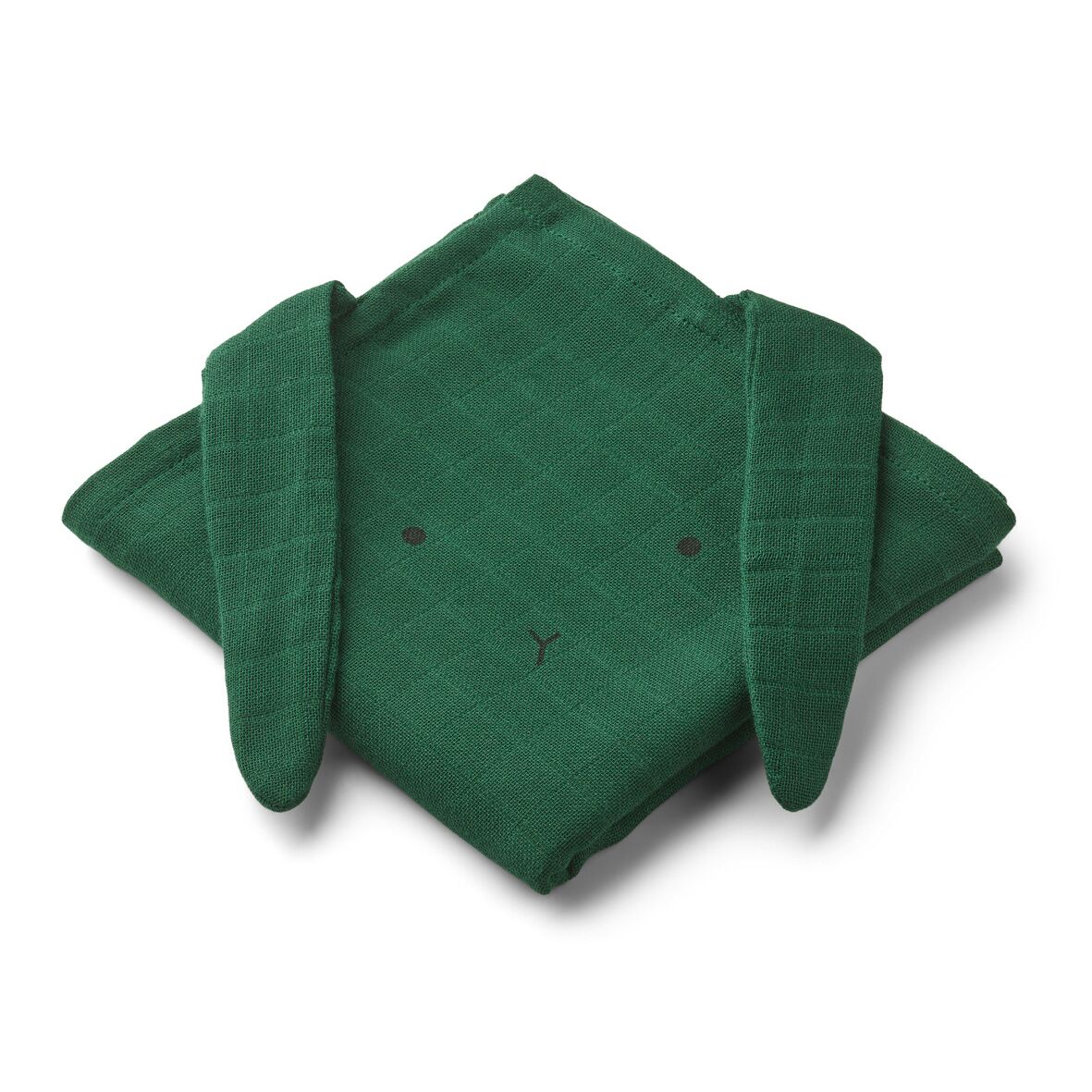 Liewood Hannah Musselin-Tücher „Rabbit garden green“, 2er Set