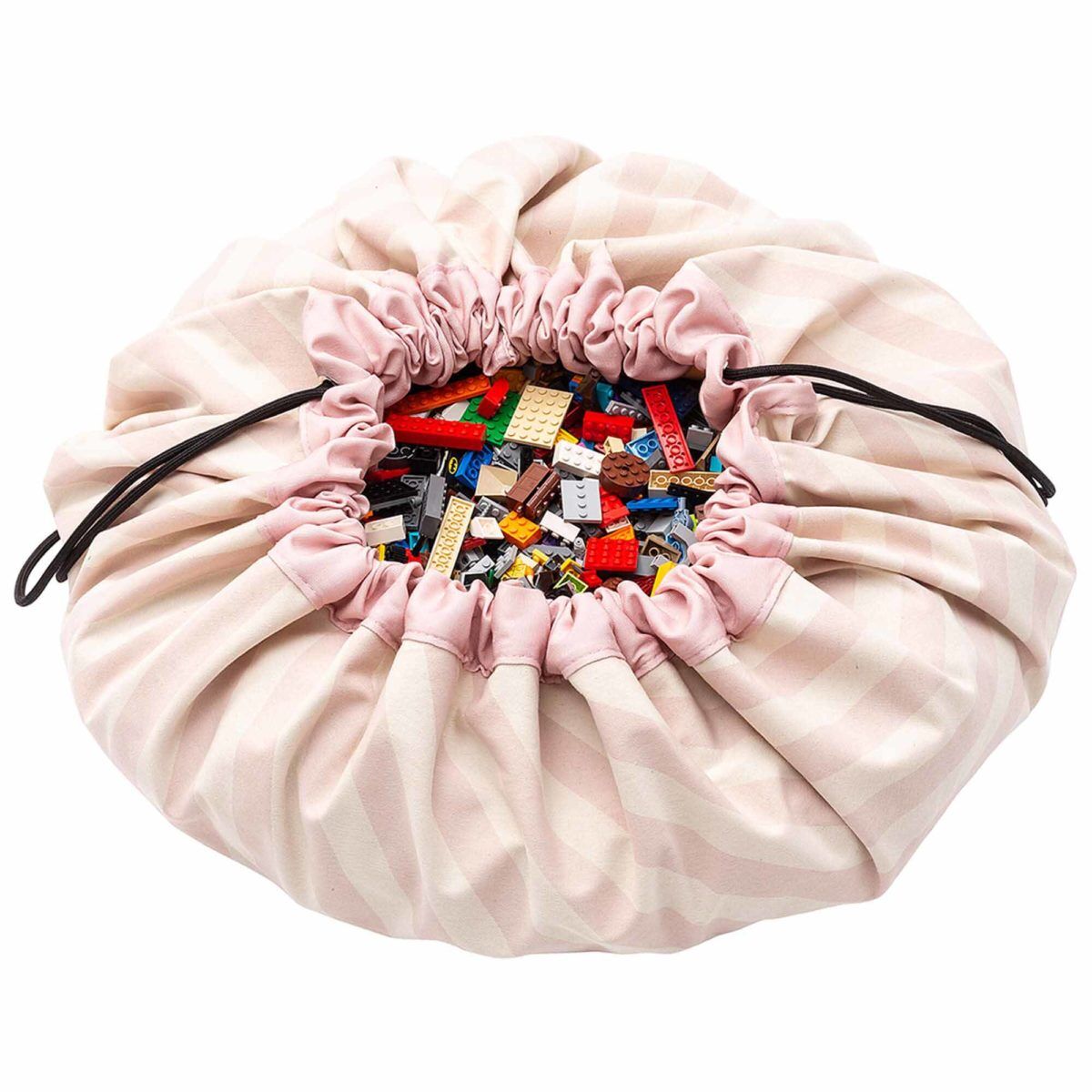 Play&Go Spielzeugsack Stripes Pink (ø140cm)