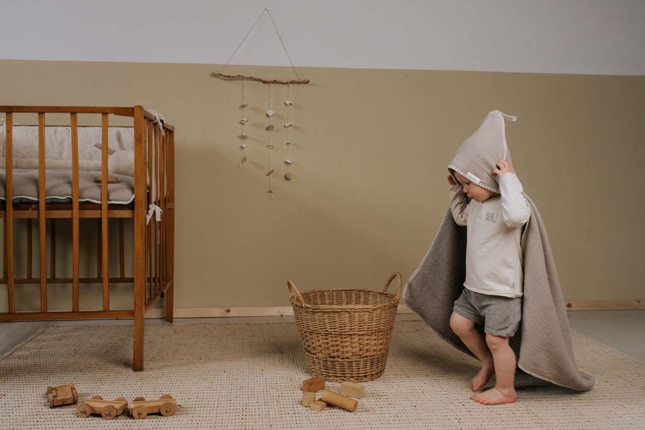 koeka Kapuzenhandtuch / Wickeltuch Cairo, clay Mood 2