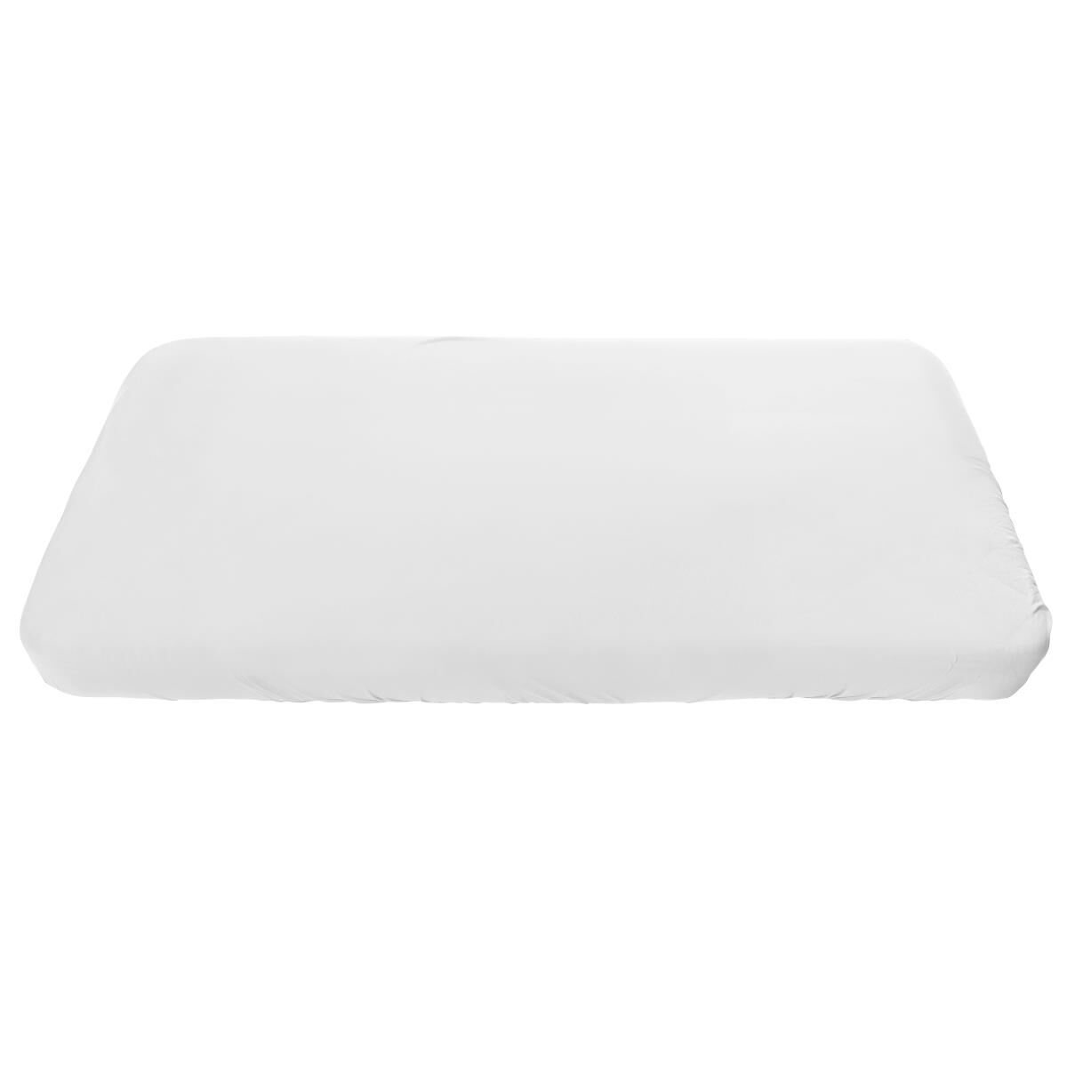 Jersey-Bettlaken, Junior& Grow, classic white, 160x90cm