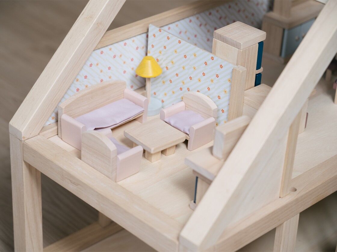 PlanToys Wohnzimmer „Orchard“ Puppenhausmöbel-Set 02