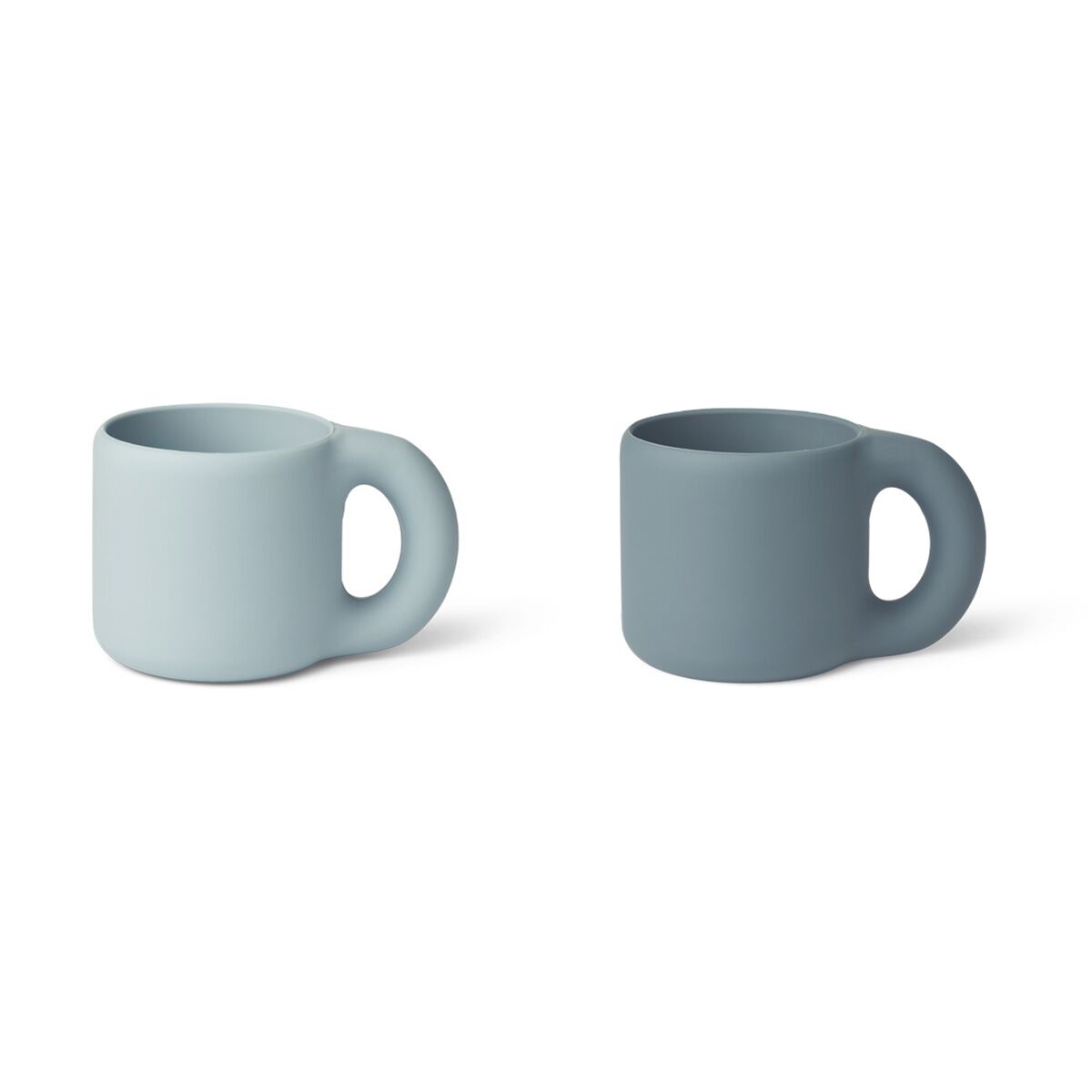 Liewood Kylie Silikon Kinderbecher-Set „Sea blue : whale blue mix“, 2er-Set 01