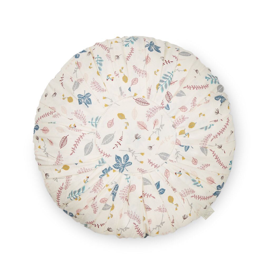 Cam Cam Kissen „Pressed Leaves Rose“, rund, OCS, ø30cm