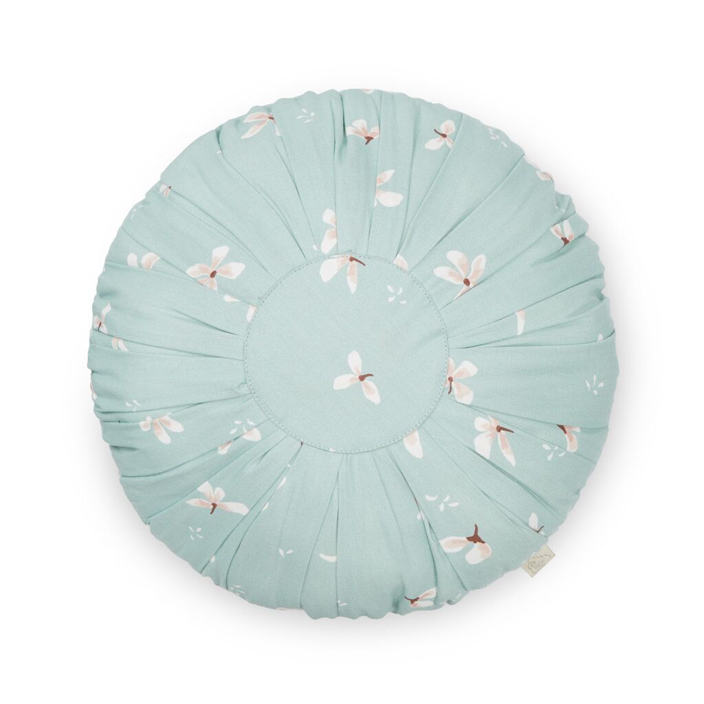 Cam Cam Kissen „Windflower Blue“, rund, OCS, ø30cm