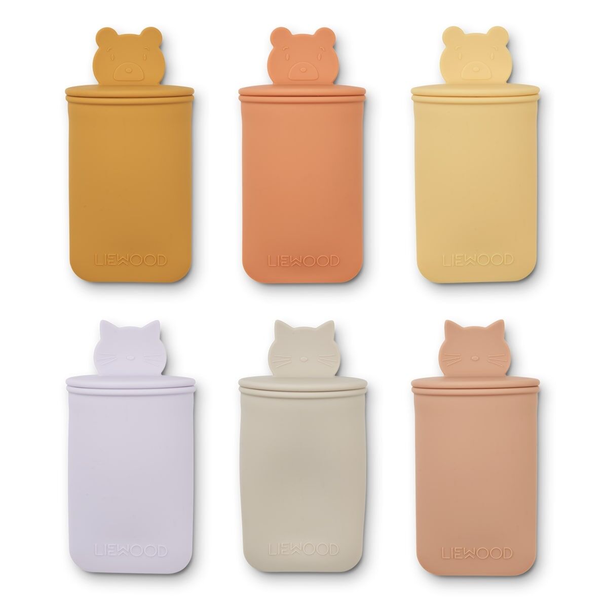 Liewood Eisförmchen Malik „Yellow mellow multi mix“, 6er-Set