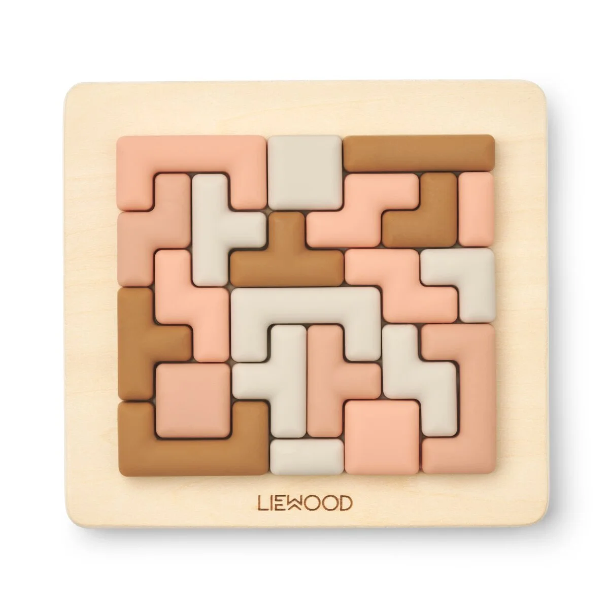 Liewood Steckpuzzle Lonzo „Tuscany rose multi mix“, Holz / Silikon, 28-teilig