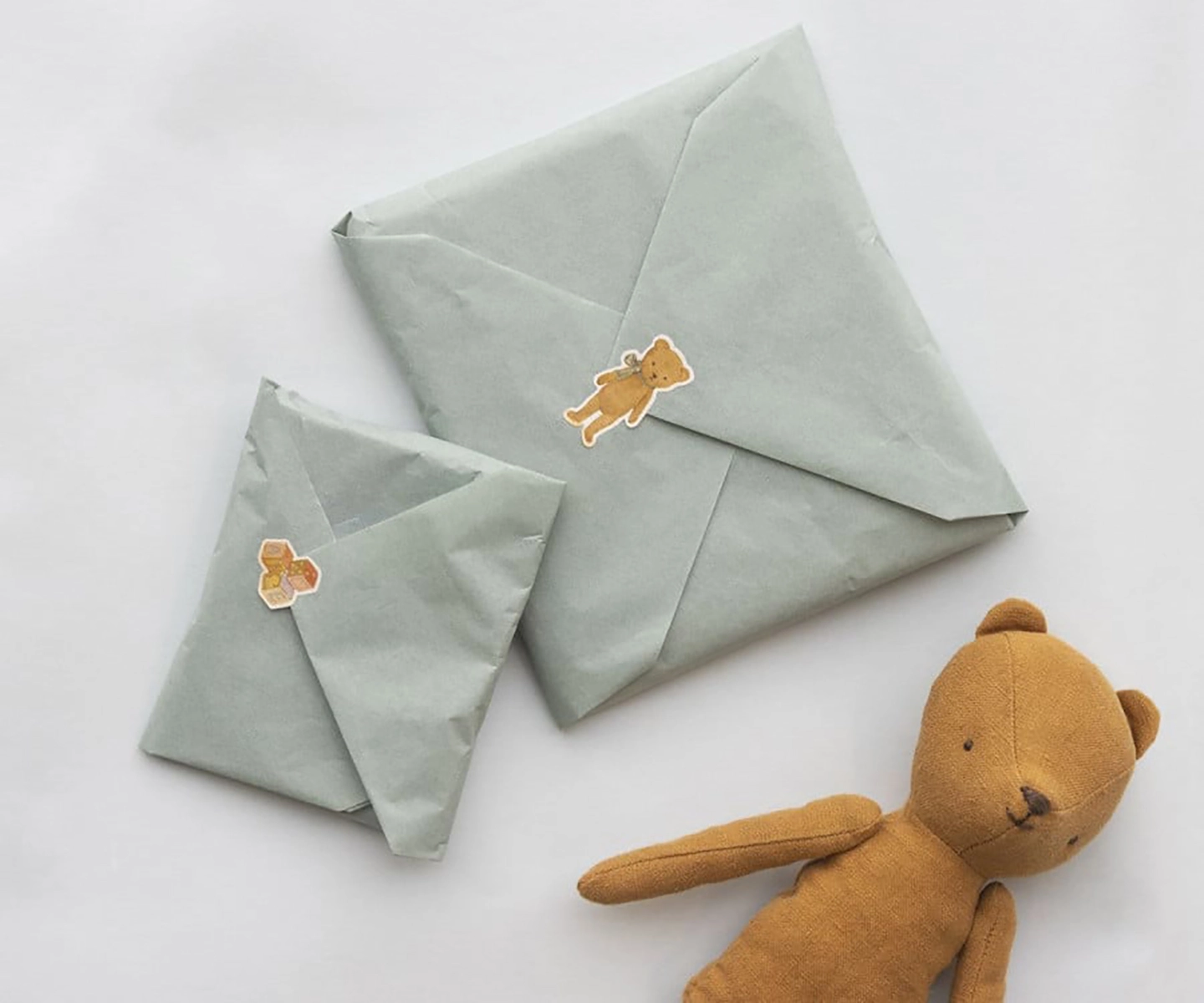 DELISTED Maileg Stickerbogen „Hasen und Teddys“, 24 Aufkleber – Bild 3