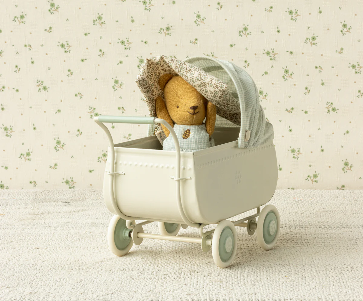 Maileg Teddy Baby aus Leinen, H12cm