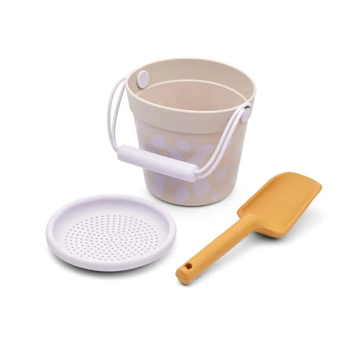 Liewood Strandset Elmo „Leo / Misty lilac“, Silikon, 3-teilig