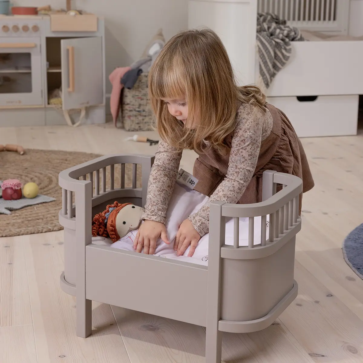 Sebra Puppenbett „jetty beige“ inkl. Matratze