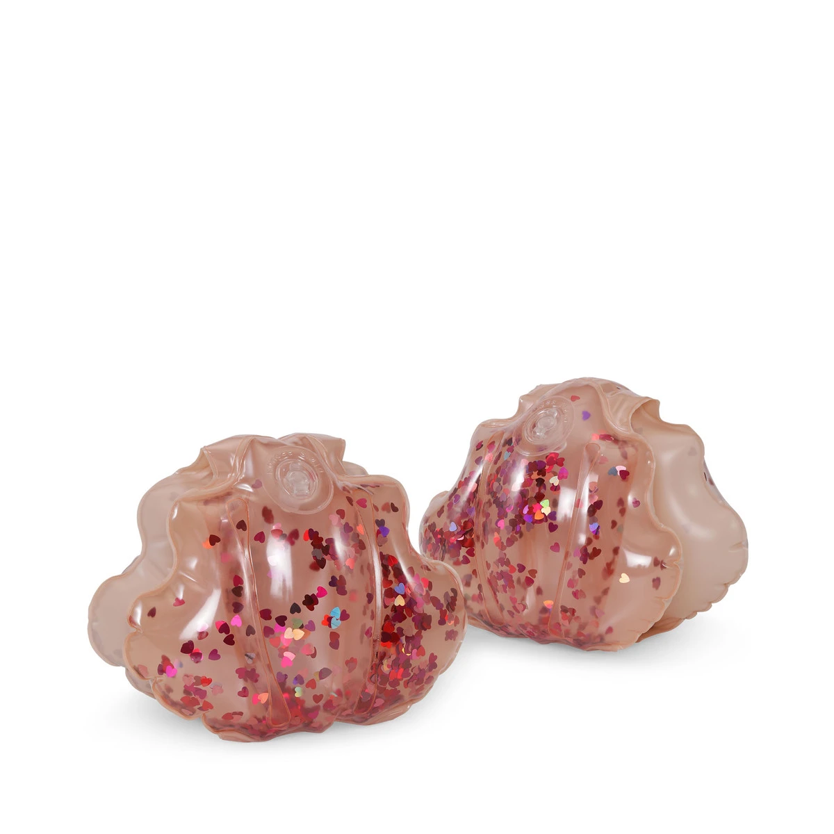 Konges Sløjd Muschel-Schwimmflügel „Blush Transparent“