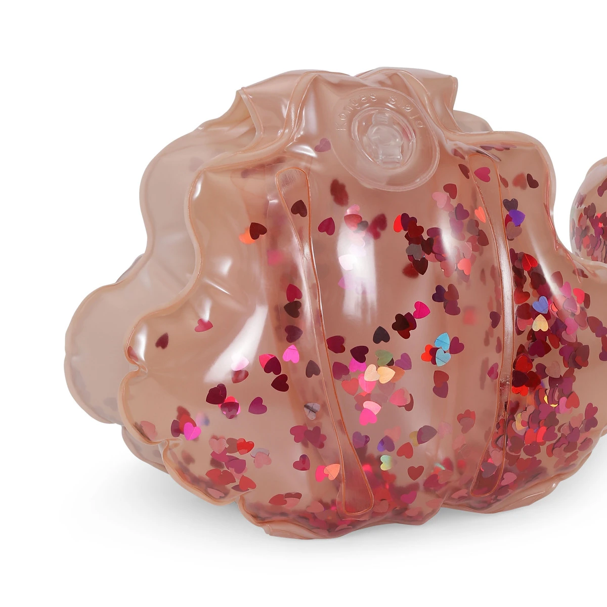 Konges Sløjd Muschel-Schwimmflügel „Blush Transparent“