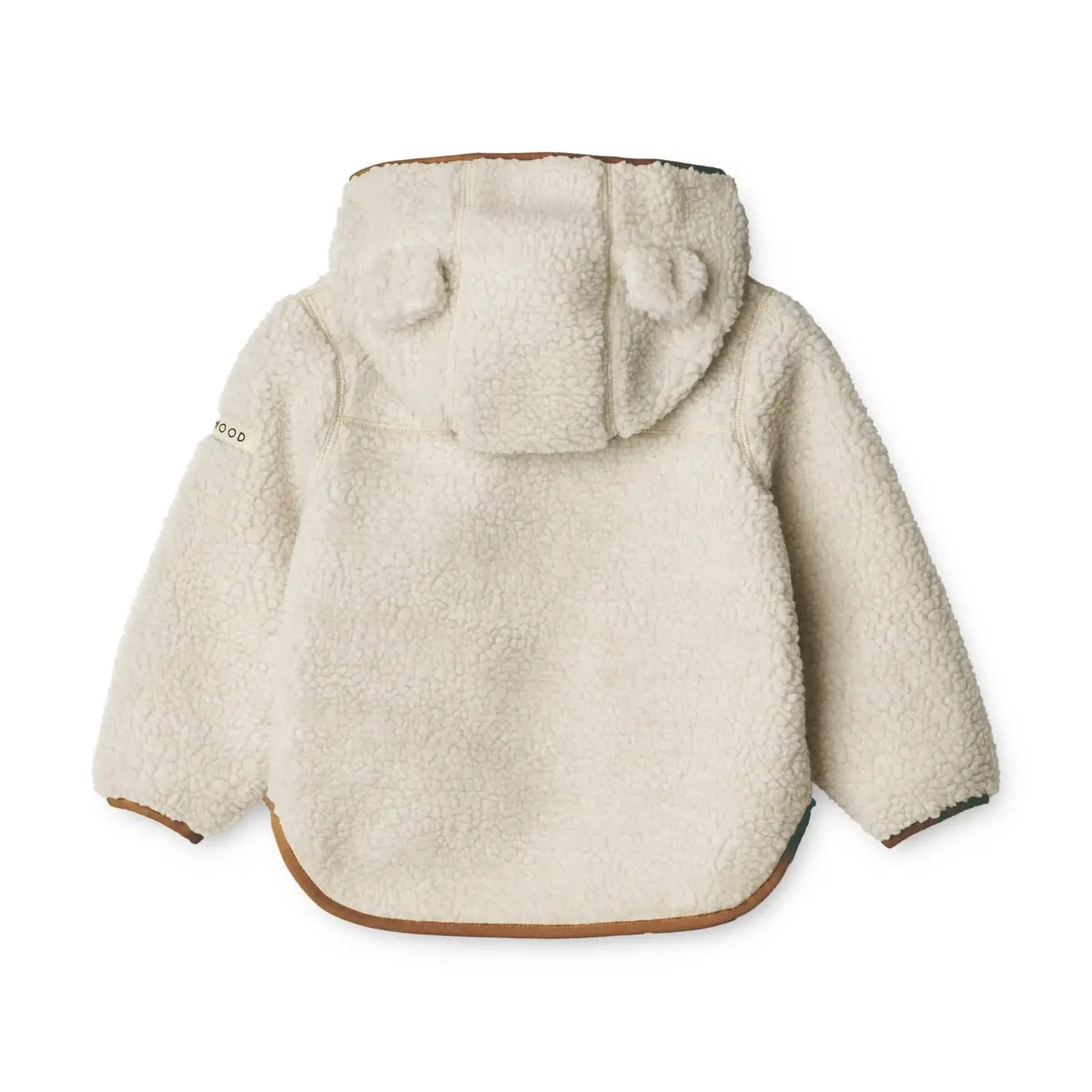 Liewood Mara Sherpa Jacke mit Kapuze und Ohren „Sandy / golden caramel mix“