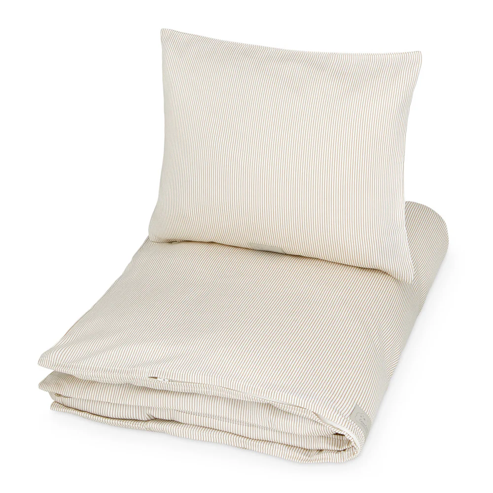 Cam Cam Bettwäsche „Classic Stripes Camel“ – 140x200cm / 60x65cm