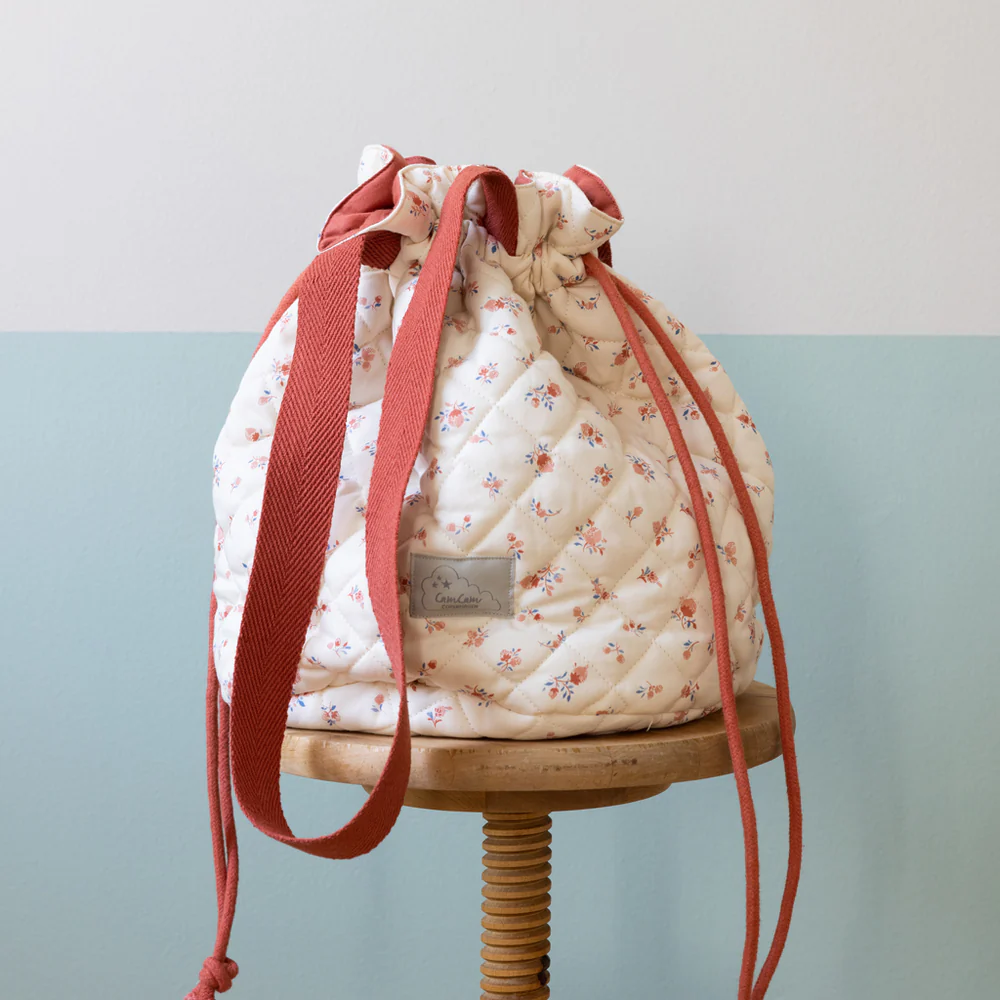 Cam Cam Stoffbeutel / Handarbeitstasche „Berries“, GOTS, 26x26x31cm