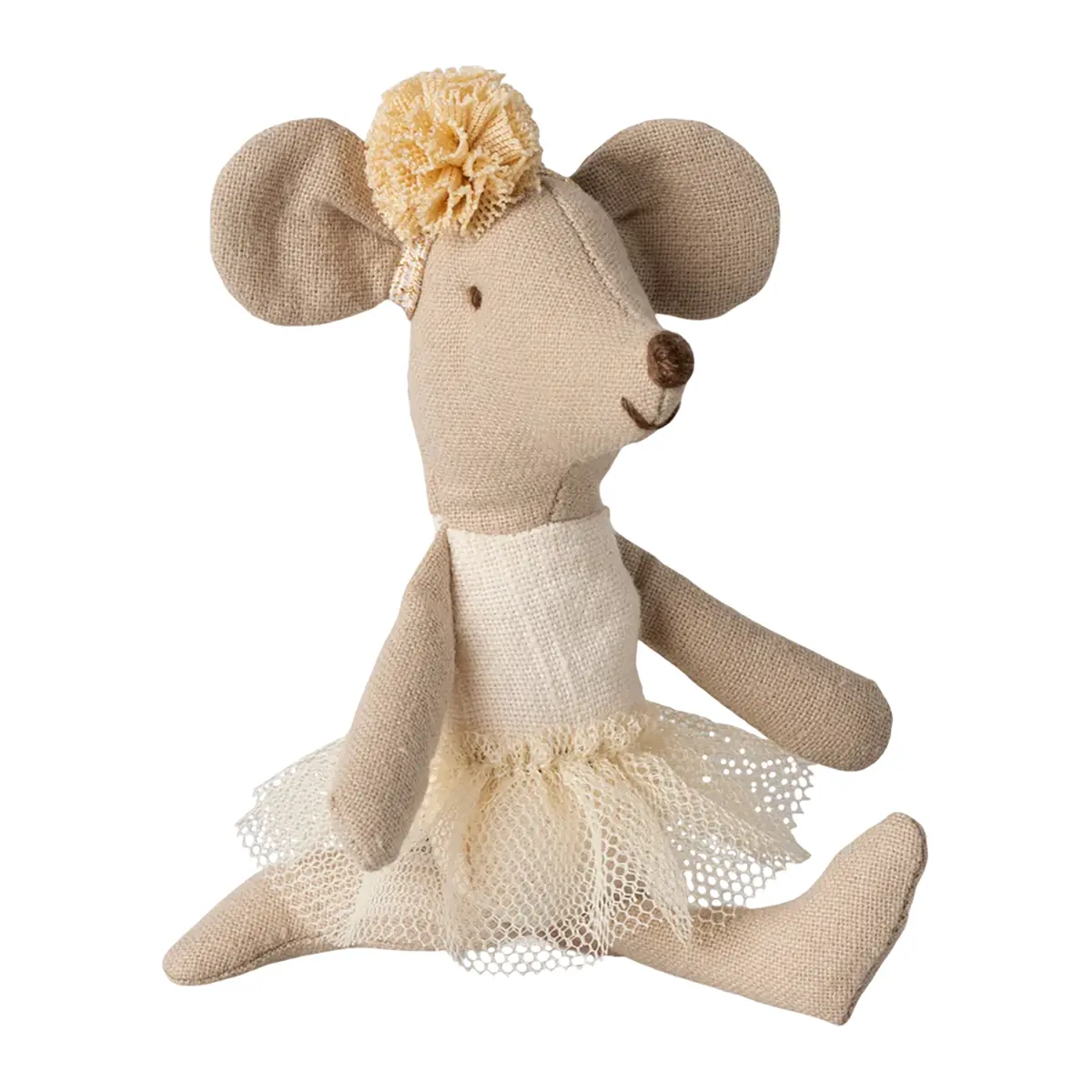 Maileg Kleine Schwester Ballerina Maus „cremefarben“ H11cm