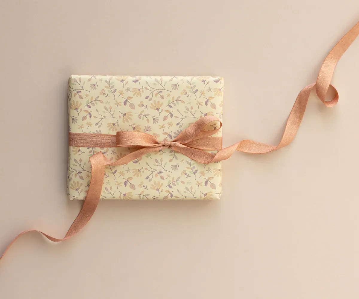 Maileg Geschenkband „Pfirsichrose“ 10m x 1,3cm