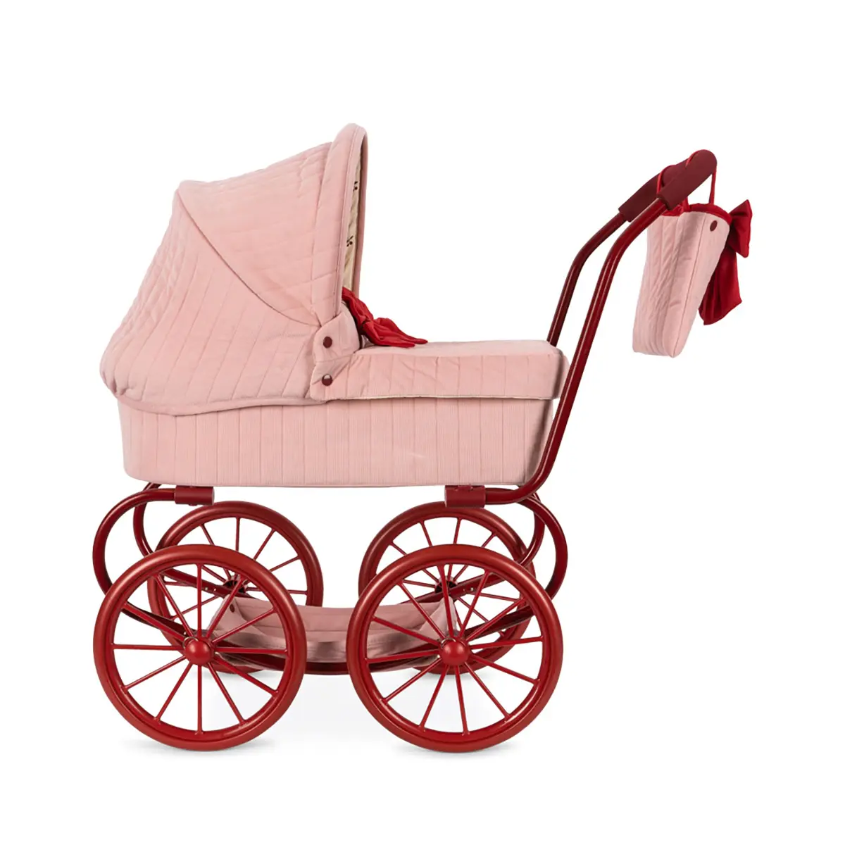Konges Sløjd Minnie Puppenwagen Lulu „Strawberry Ice“, niedrige Version