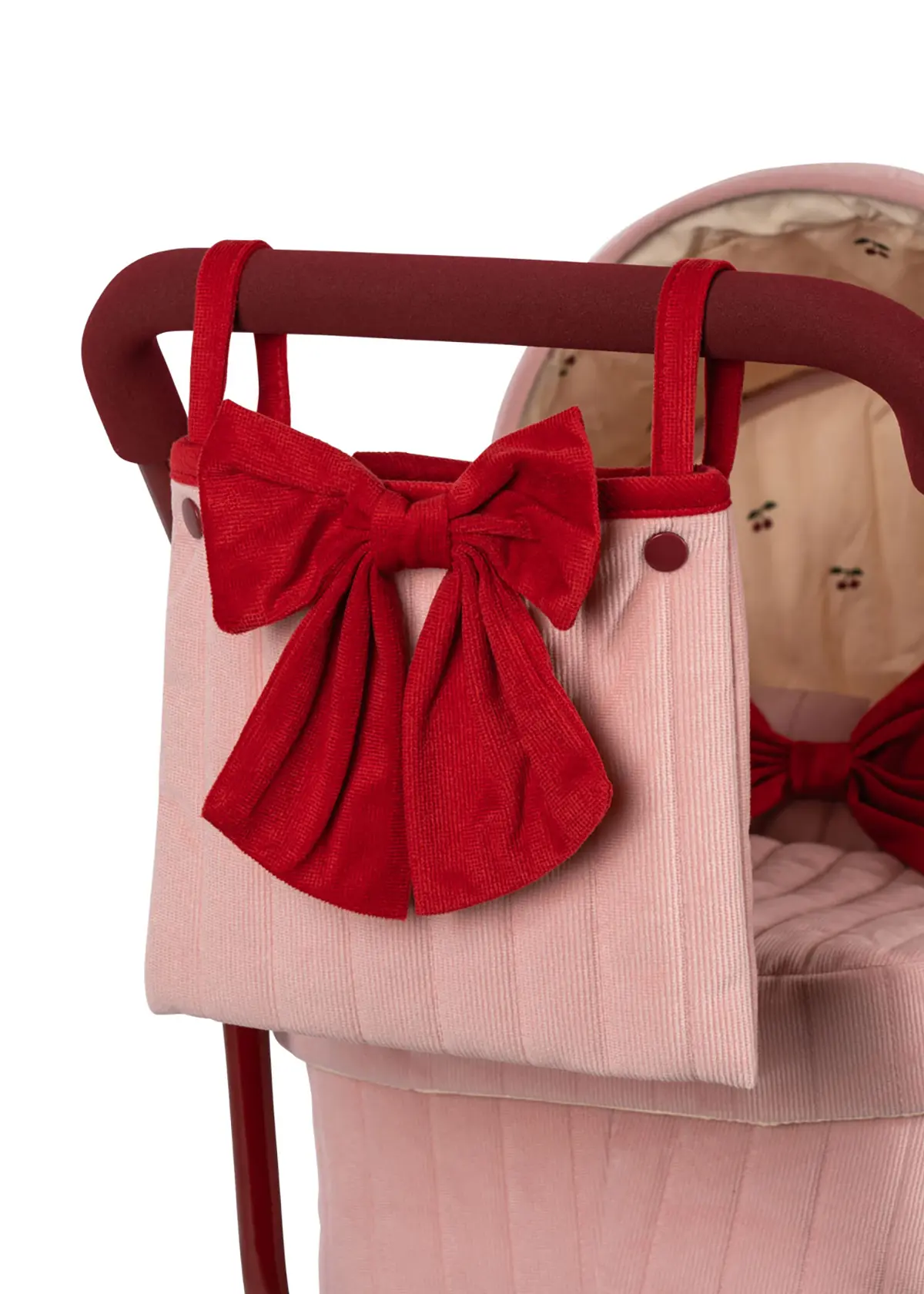 Konges Sløjd Minnie Puppenwagen Lulu „Strawberry Ice“, niedrige Version