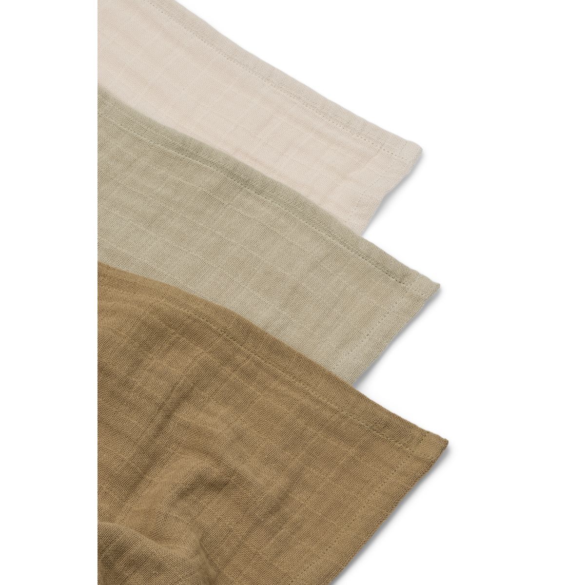 Liewood Lewis Mulltuch „Sandy mix“, Musselin, 3er-Set, 65x65cm