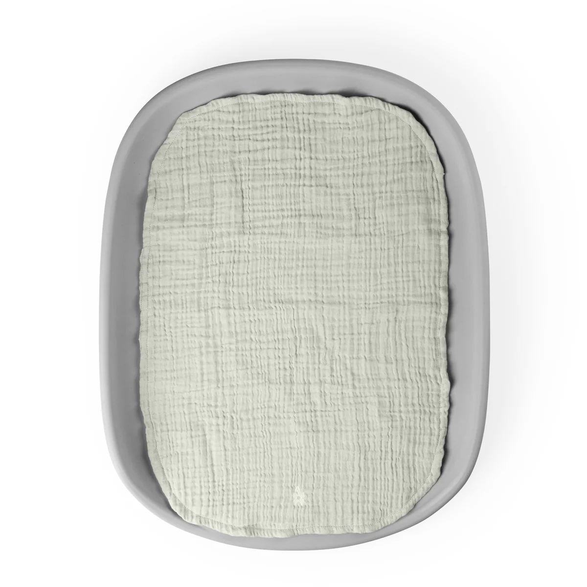 Sebra Musselin Wickelunterlagen 2er-Set „Mist green“
