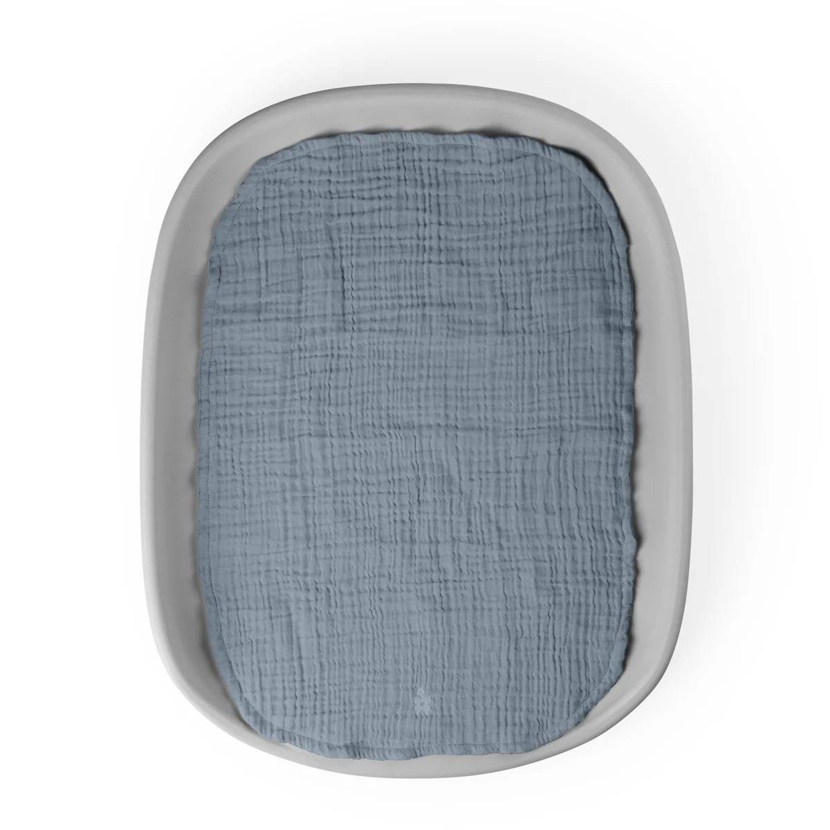 Sebra Wickelunterlagen 2er-Set „Forest lake blue“ Musselin