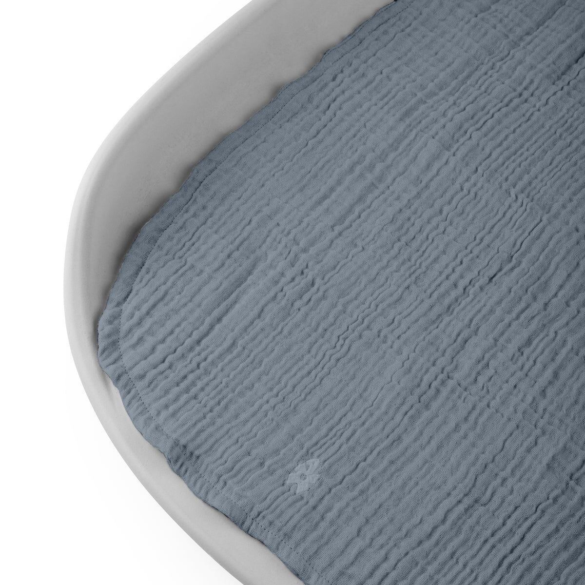 Sebra Wickelunterlagen 2er-Set „Forest lake blue“ Musselin
