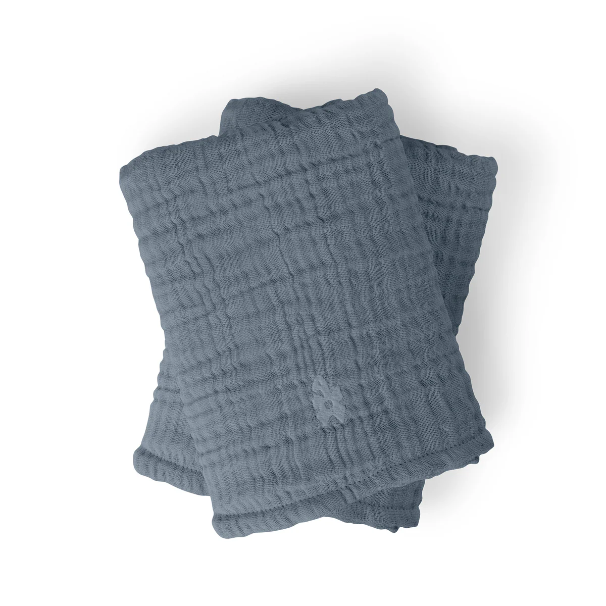Sebra Wickelunterlagen 2er-Set „Forest lake blue“ Musselin