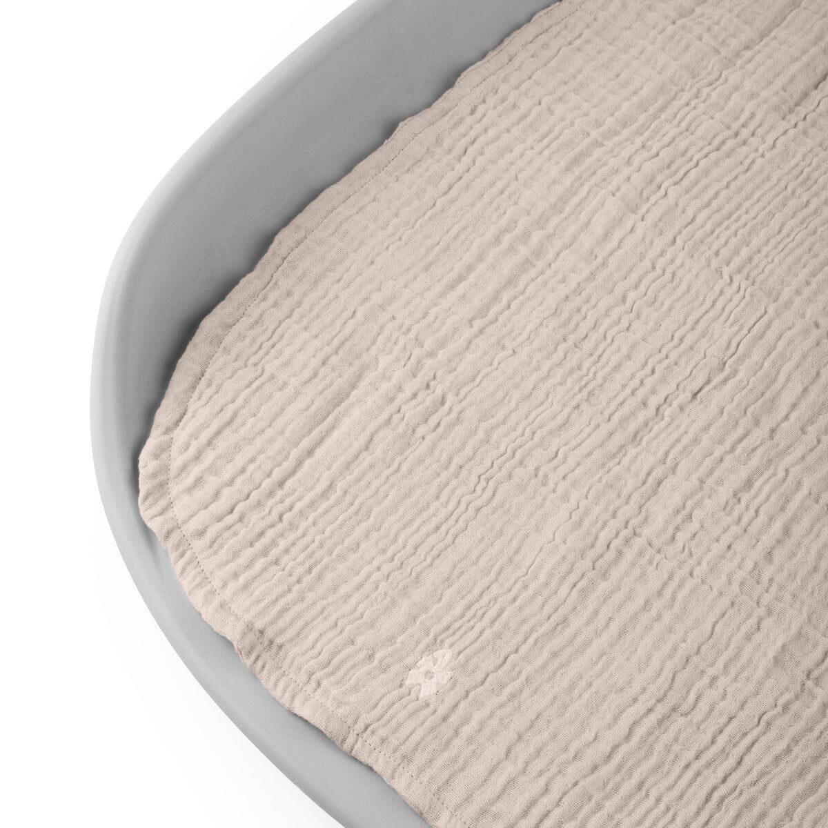 Sebra Musselin Wickelunterlagen 2er-Set „Beige“