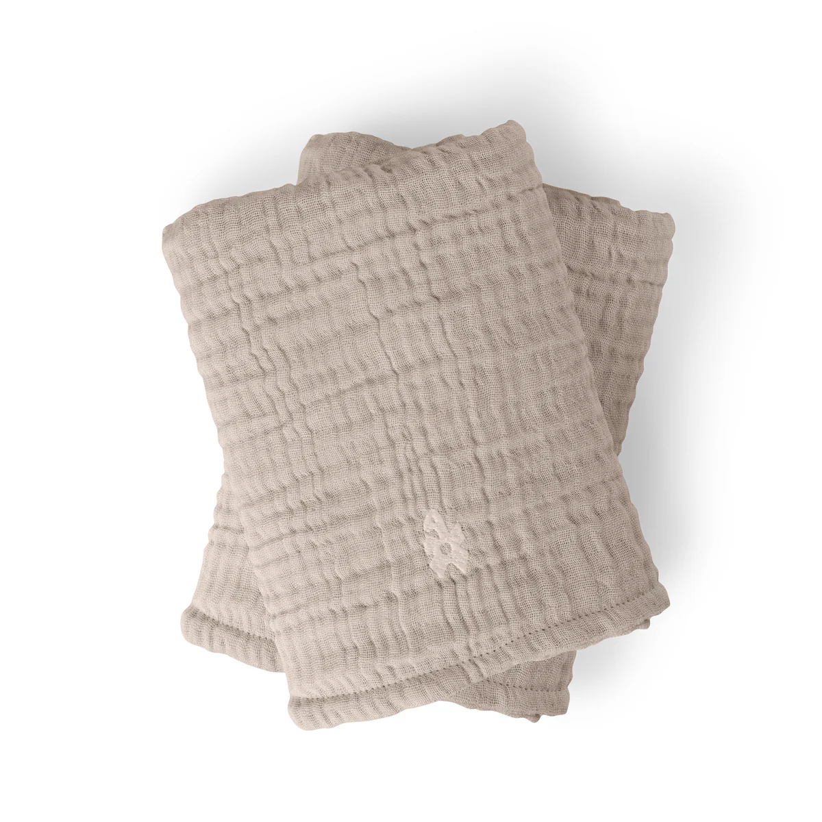 Sebra Musselin Wickelunterlagen 2er-Set „Beige“