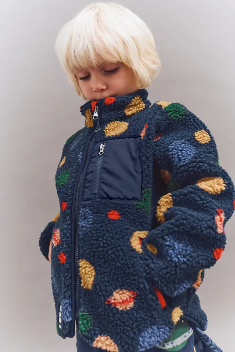 Liewood Nolan Sherpa Jacke für Kinder „Universe / Classic navy“, Gr. 80, 92, 134 – Bild 5