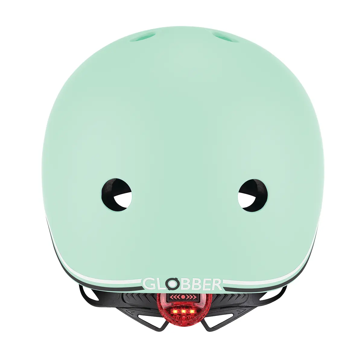 Globber Kinderhelm GO-UP Lights, mint, Gr. XS/S, 45-51 cm, mit Rücklicht