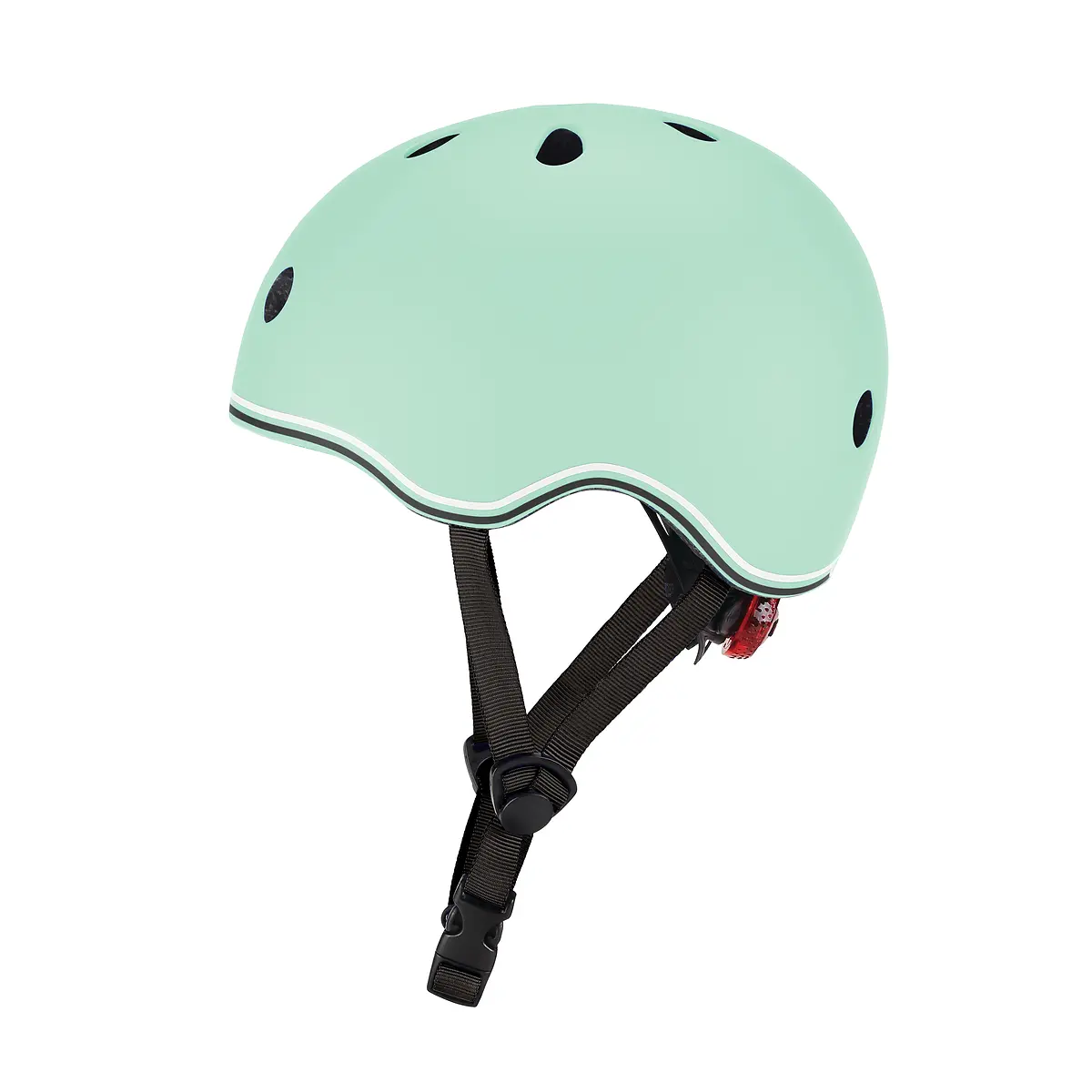 Globber Kinderhelm GO-UP Lights, mint, Gr. XS/S, 45-51 cm, mit Rücklicht