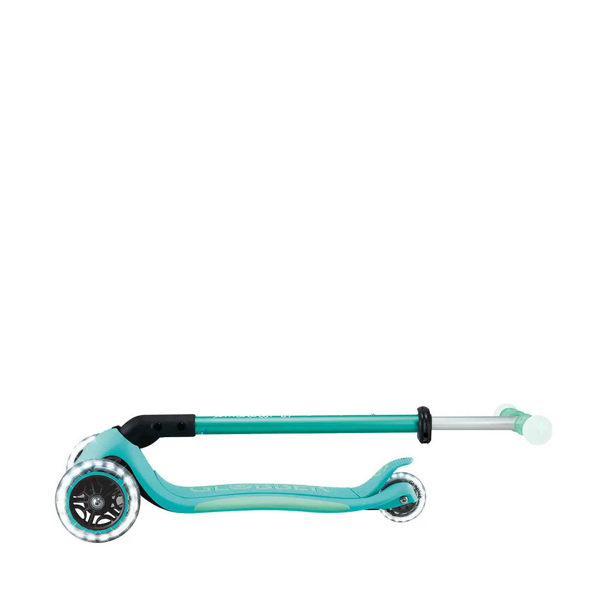 Globber Roller Elite Glow Lights mit Leuchtrollen – Dunkelmint, ab 3 Jahre
