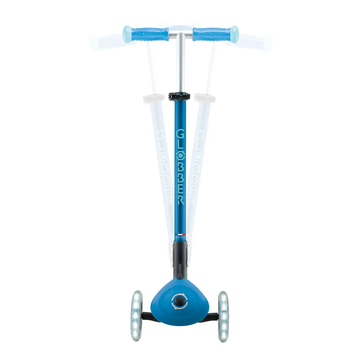 Globber Roller Elite Glow Lights mit Leuchtrollen – Petrol, ab 3 Jahre