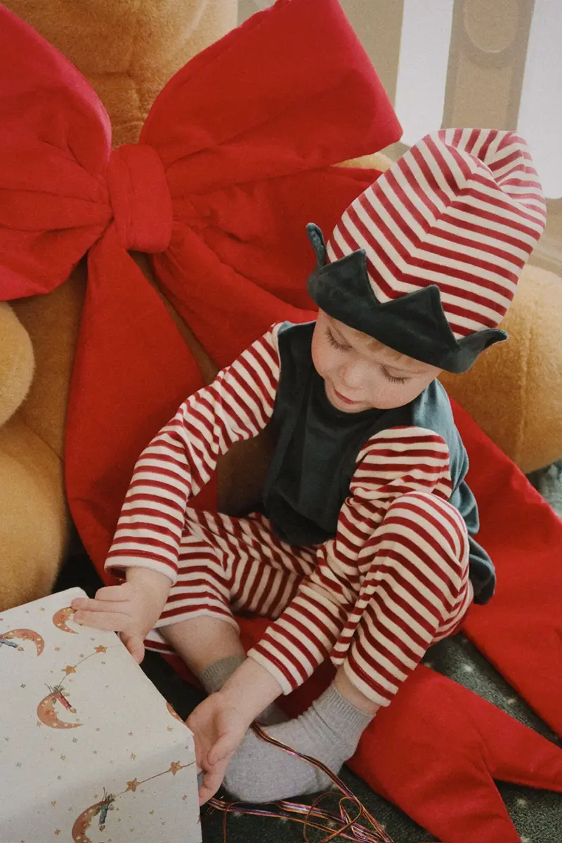 Konges Sløjd Kinderkostüm-Set „Weihnachtself“