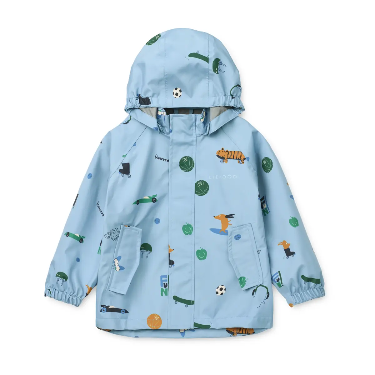 Liewood Softshell Regenbekleidungs-Set Pedia „Fun / Beach blue“