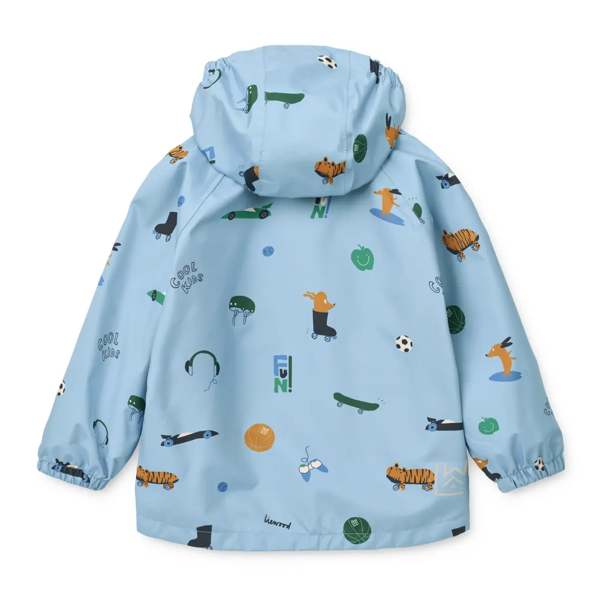 Liewood Softshell Regenbekleidungs-Set Pedia „Fun / Beach blue“