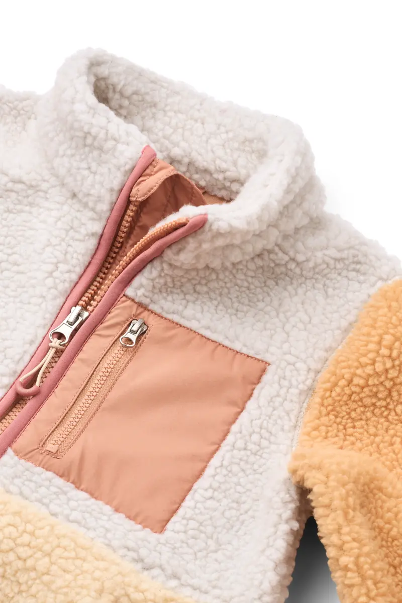 Liewood Nolan Sherpa Jacke für Kinder „Apple blossom multi mix“