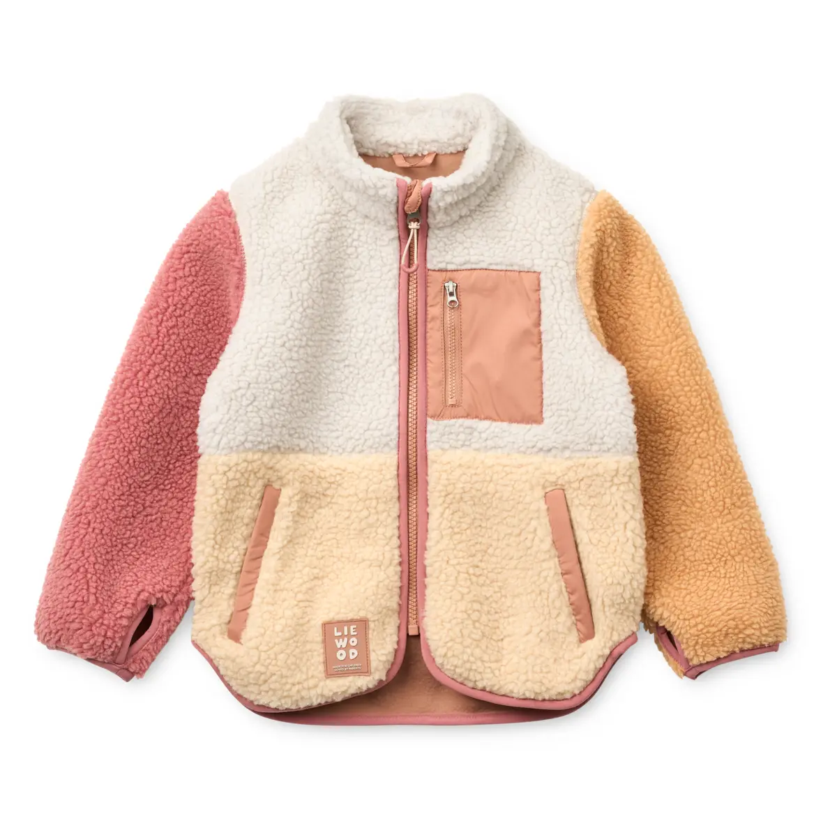 Liewood Nolan Sherpa Jacke für Kinder „Apple blossom multi mix“