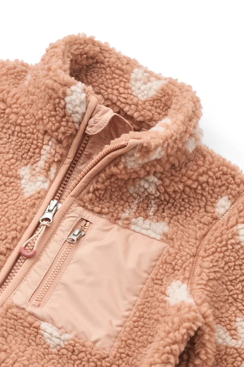 Liewood Nolan Sherpa Jacke für Kinder „Sweethearts : Pale tuscany“
