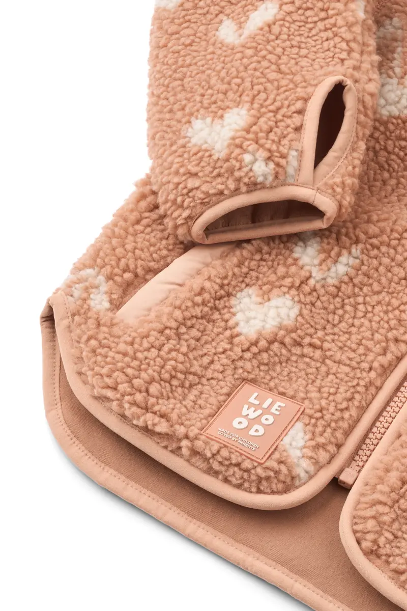 Liewood Nolan Sherpa Jacke für Kinder „Sweethearts : Pale tuscany“